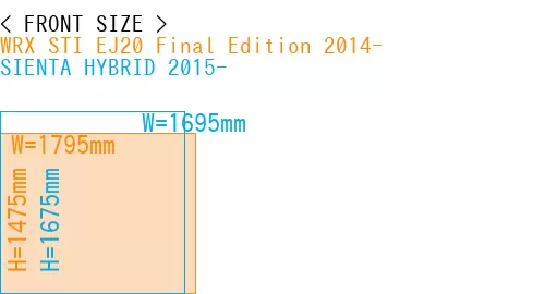 #WRX STI EJ20 Final Edition 2014- + SIENTA HYBRID 2015-